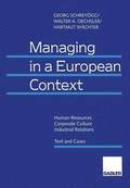 Managing in a European Context
