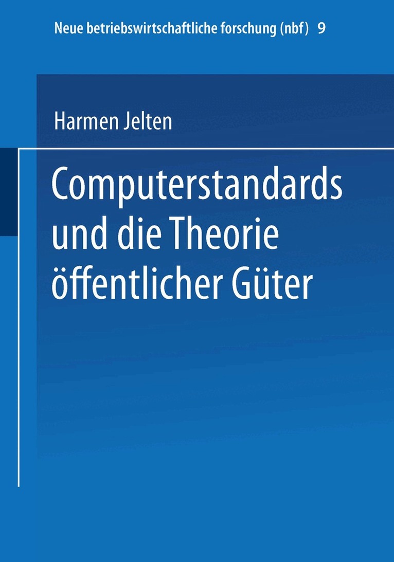 Computerstandards und die Theorie öffentlicher Güter