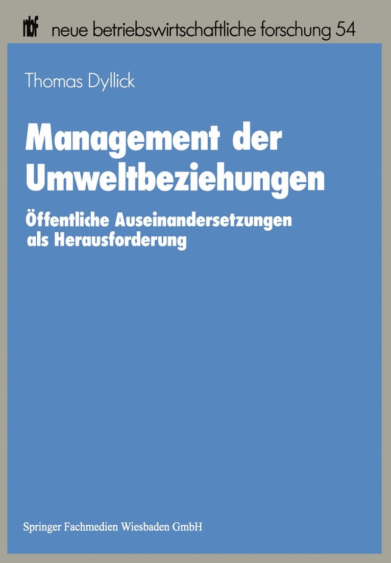 Management der Umweltbeziehungen
