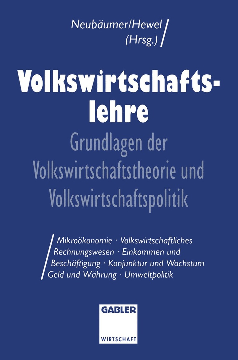 Karl Marten Barfuss, Renate Neubäumer - Volkswirtschaftslehre, Häftad