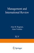 Limits to Globalization and the Regional Strategies of Multinational Enterprises