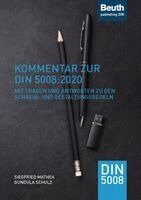 Siegfried Mathea, Gundula Schulz - Kommentar zur DIN 5008:2020, Häftad