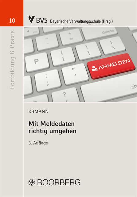 Eugen Ehmann - Mit Meldedaten richtig umgehen, E-bok