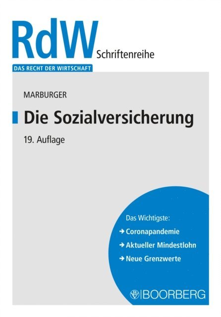Dietmar Marburger - Die Sozialversicherung, E-bok