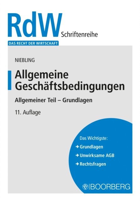 Jurgen Niebling - Allgemeine Geschäftsbedingungen, E-bok