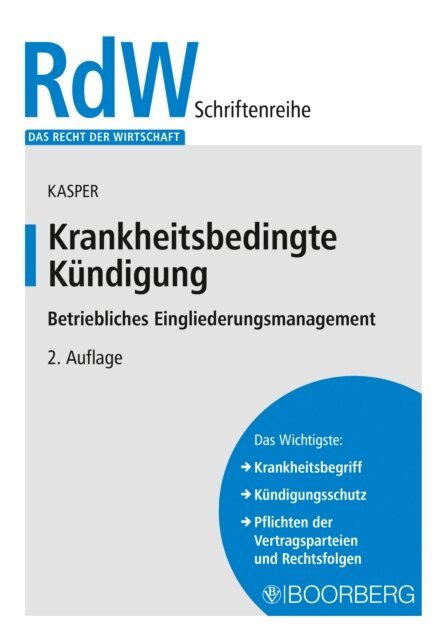 Andre Kasper - Krankheitsbedingte Kundigung, E-bok