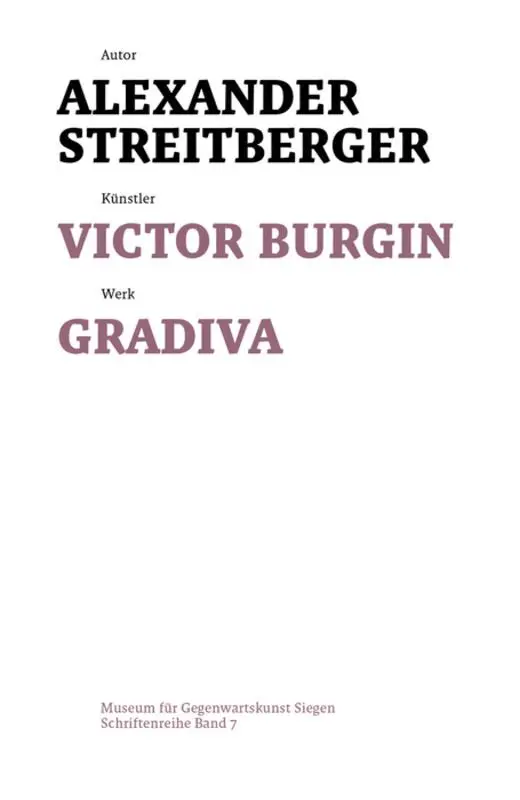 Alexander Streitberger, Eva Schmidt, Joseph Imorde - Victor Burgin, Häftad. Tillgänglighet: Tillfälligt slut