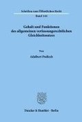 Gehalt Und Funktionen Des Allgemeinen Verfassungsrechtlichen Gleichheitssatzes