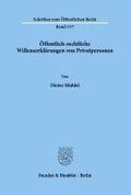 Offentlich-Rechtliche Willenserklarungen Von Privatpersonen