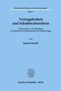Vertragsfreiheit Und Schuldrechtsreform: Uberlegungen Zur Rechtfertigung Der Inhaltlichen Gestaltungsfreiheit Bei Schuldvertragen