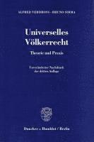 Universelles Volkerrecht: Theorie Und Praxis