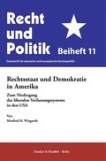 Rechtsstaat Und Demokratie in Amerika: Zum Niedergang Des Liberalen Verfassungssystems in Den USA