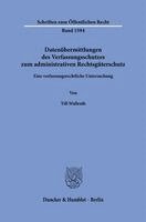 Till Wallrath - Datenübermittlungen des Verfassungsschutzes zum administrativen Rechtsgüterschutz, Inbunden