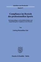 Ludwig Maximilian Lüst - Compliance im Bereich des professionellen Sports, Häftad