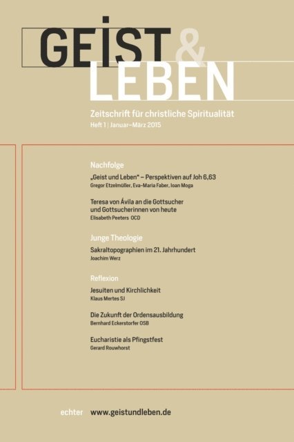 Christoph Benke - Geist und Leben 1/2015, E-bok