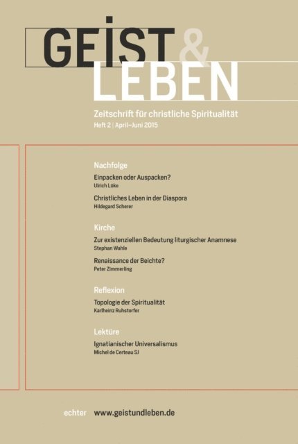 Christoph Benke - Geist und Leben 2/2015, E-bok