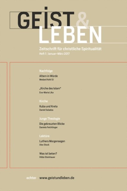 Christoph Benke - Geist & Leben 1/2017, E-bok