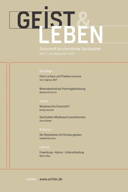 Christoph Benke - Geist & Leben 3/2022, E-bok