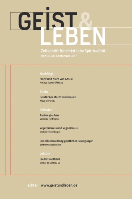 Christoph Benke - Geist & Leben 3/2017, E-bok