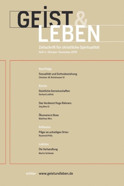 Echter, Christoph Benke - Geist & Leben 4/2018, E-bok