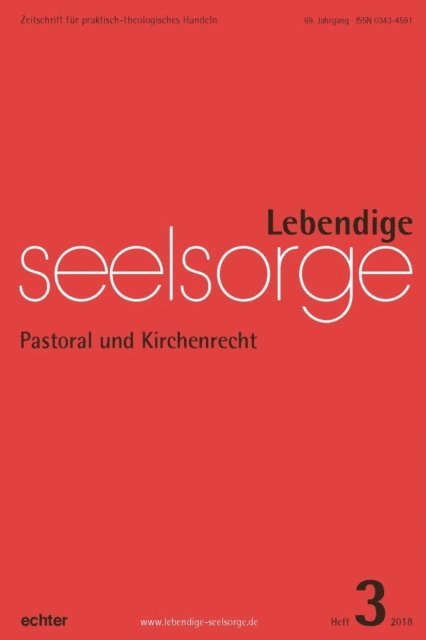 Erich Garhammer, Erich Garhammer - Lebendige Seelsorge 3/2018, E-bok