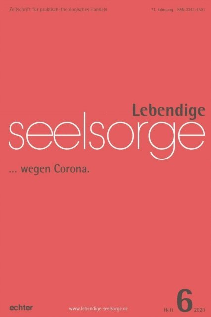Verlag Echter, Erich Garhammer - Lebendige Seelsorge 6/2020, E-bok