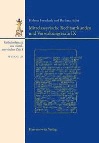 Barbara Feller, Helmut Freydank - Keilschrifttexte Aus Mittelassyrischer Zeit / Mittelassyrische Rechtsurkunden Und Verwaltungstexte IX, Inbunden