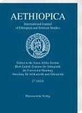 Aethiopica 27 (2024): International Journal of Ethiopian and Eritrean Studies
