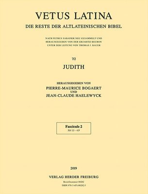 Pierre-Maurice Bogaert, Jean-Claude Haelewyck - Judith: Fascicule 2: Jdt 1,1 - 4,9, Häftad