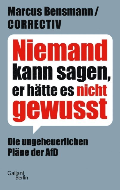 CORRECTIV, Marcus Bensmann - Niemand kann sagen, er hätte es nicht gewusst, E-bok
