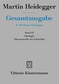 Martin Heidegger, Ontologie. Hermeneutik Der Faktizitat