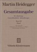 Martin Heidegger, Gesamtausgabe: III. Abteilung: Unveroffentlichte Abhandlungen / Band 68: Hegel. 1. Die Negativitat 2. Erlauterungen Der 'einleitung'