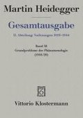 Gesamtausgabe Abt. 2 Vorlesungen Bd. 58. Grundprobleme der Phnomenologie