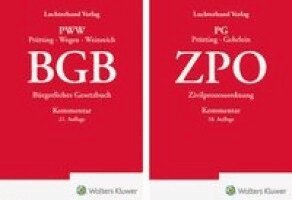 Hanns Prütting, Gerhard Wegen, Gerd Weinreich, Markus Gehrlein - Bundle BGB Kommentar 21. Auflage und ZPO Kommentar 18. Auflage, Inbunden
