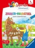 Leserabe Rtselspa Zauber-Malrtsel zum Lesenlernen: Pferde (1. Lesestufe)