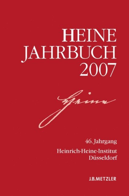 Sabine Brenner-Wilczek, Joseph A. Kruse - Heine-Jahrbuch 2007, E-bok