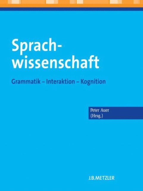 Peter Auer - Sprachwissenschaft, E-bok