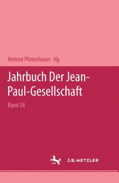 Helmut Pfotenhauer - Jahrbuch der Jean Paul Gesellschaft 2003, E-bok