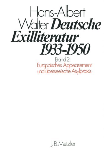 Hans-Albert Walter - Deutsche Exilliteratur 1933-1950, E-bok