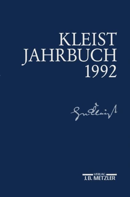 Hans Joachim Kreutzer - Kleist-Jahrbuch 1992, E-bok