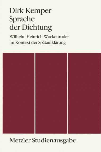 Dirk Kemper - Sprache der Dichtung, E-bok