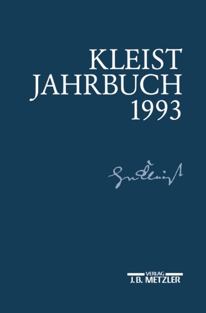 Hans Joachim Kreutzer - Kleist-Jahrbuch 1993, E-bok