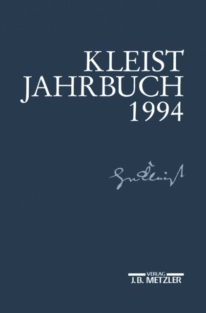 Hans Joachim Kreutzer - Kleist-Jahrbuch 1994, E-bok