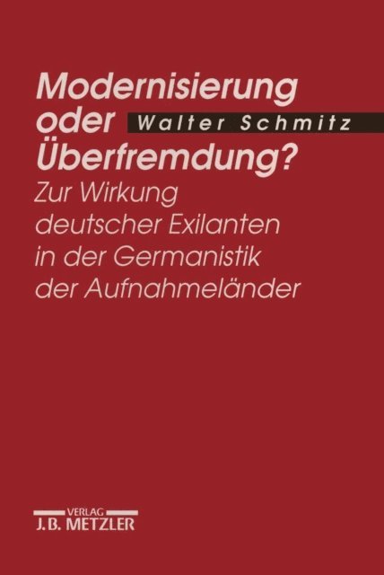 Walter Schmitz - Modernisierung oder Überfremdung?, E-bok