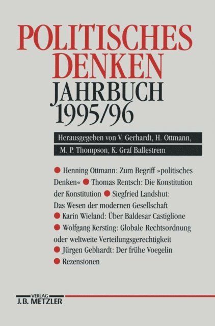 Martyn P. Thompson, Henning Ottmann, Volker Gerhardt, Karl Graf Ballestrem - Politisches Denken. Jahrbuch 1995/96, E-bok