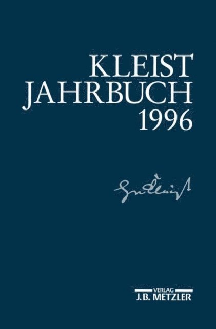 Hans Joachim Kreutzer - Kleist-Jahrbuch 1996, E-bok