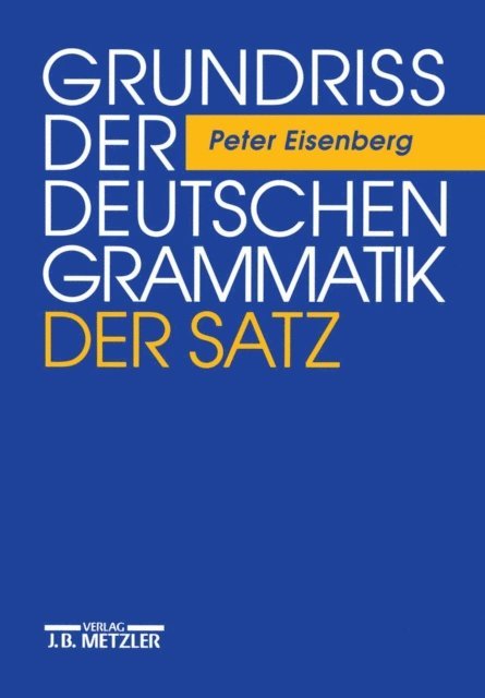 Peter Eisenberg - Grundriss der deutschen Grammatik, E-bok
