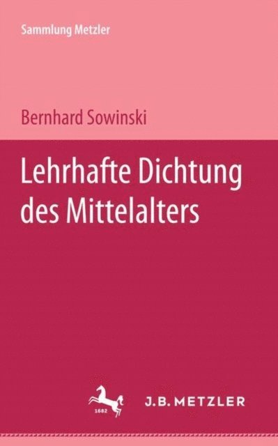 Bernhard Sowinski - Lehrhafte Dichtung des Mittelalters, E-bok