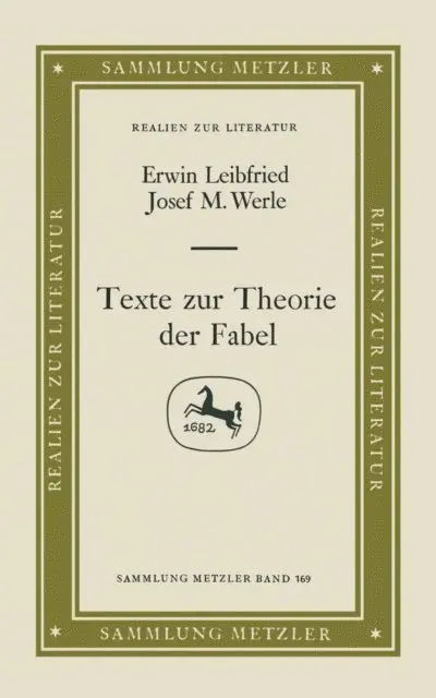 Werle, Leibfried - Texte zur Theorie der Fabel, E-bok. Tillgänglighet: Lägg i varukorg