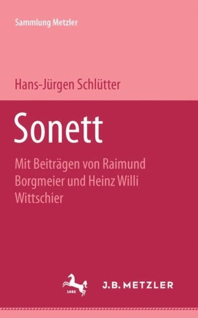 Heinz Willi Wittschier, Raimund Borgmeier, Hans-Jurgen Schlutter - Sonett, E-bok